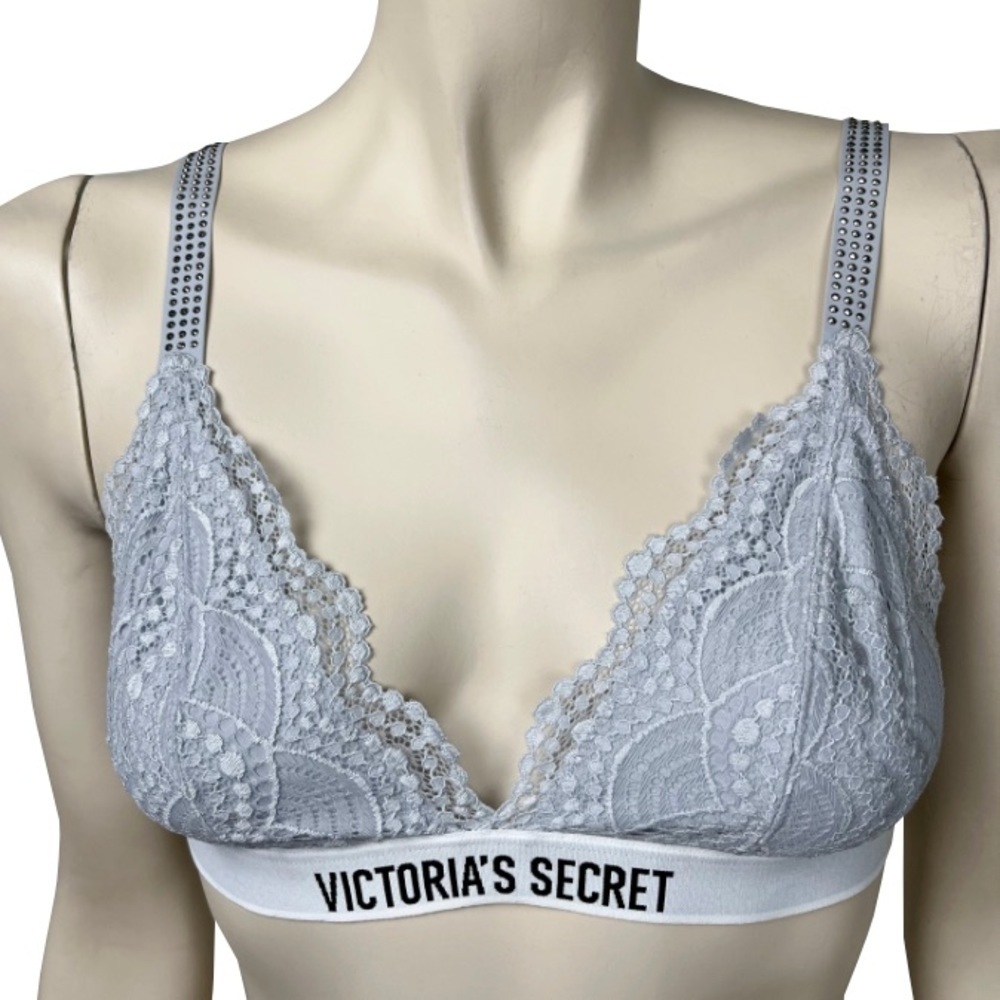 Victorias Secret Gray Lace Bralette‎
